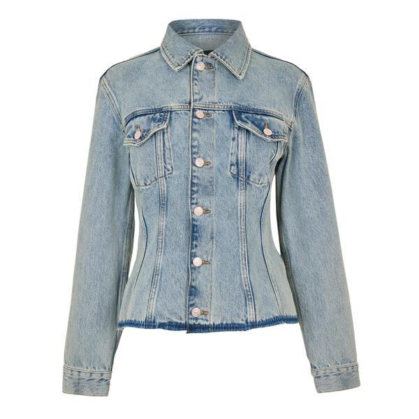 セブンフォーオールマンカインド レディース アウター 上衣・上衣 ジーンズ 7 For All Mankind Women\u0027s Denim Jacket Bluerosion 青色 レディースファッション-コート・ジャケット