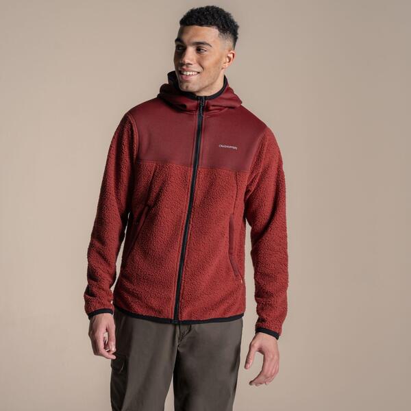 クラッグホッパーズ メンズ アウター 上衣・上衣 フリース Craghoppers Telesto Insulated Hooded Fleece Jacket Burnt Maroon マルーン