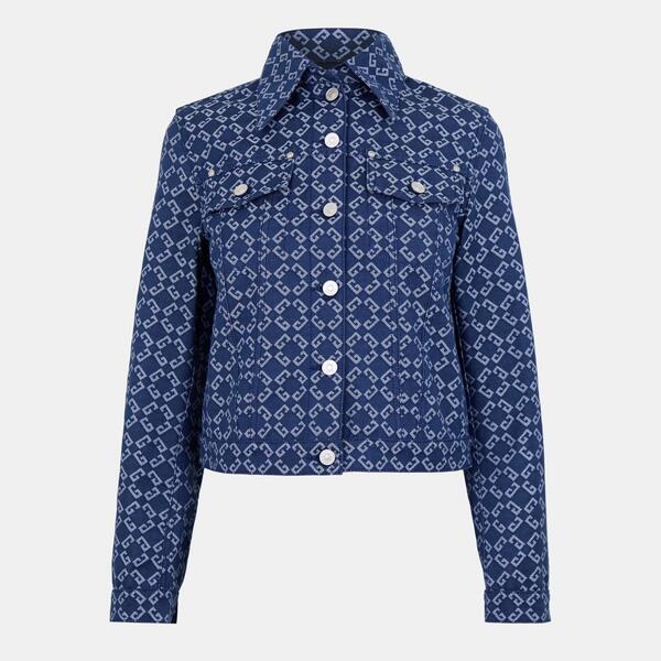 ジバンシー レディース アウター 上衣・上衣 ジーンズ GIVENCHY Women\u0027s Monogram Long Sleeve Button Hip Length Denim Jacket Denim Blue ジーンズ