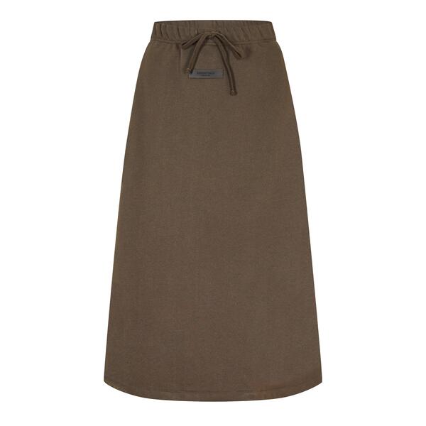 フィアオブゴッド レディース 下つ方スコート midi Fear Of God Essentials Women\u0027s Midi Skirt Off-Black 黒いこと