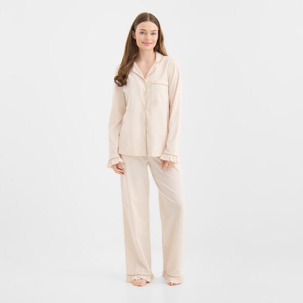 チェルシーピア レディース アンダーお召しもの ナイト爵お召しもの Chelsea Peers Women\u0027s Long Sleeve Pyjama Set Bridal Satin