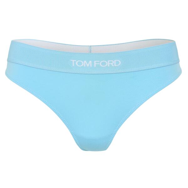 トム・ジェラルド・r・フォード レディース アンダーお召しもの ズボン下 Tom Ford Women\u0027s Modal Signature Thong Mineral Blue 青色