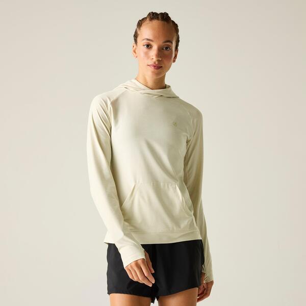 デアツービー レディース アウター パーカー・スウェット 刷り上げる Dare 2b Womensprint Quick-Drying UPF 40+ Hoodie Almond Milk レディースファッション-パーカー