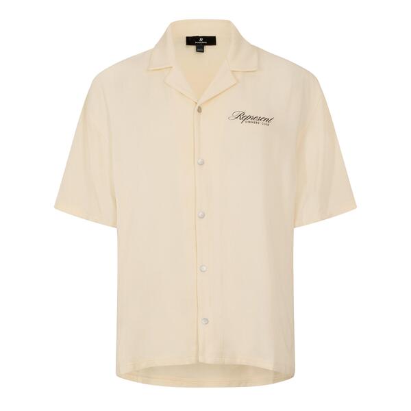 リプレゼント メンズ トップス シャツ Represent Men's Patterned Short Sleeve Shirt Vintage White ホワイト｜ReVida 店