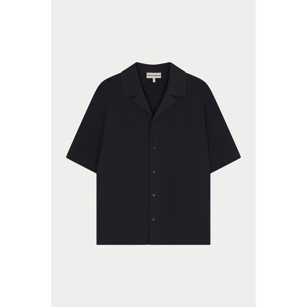 ザ クチュール 野球クラブ メンズ トップス プルオーバー The Couture Club Men\u0027s Patterned Short Sleeve Shirt Black 黒いこと カジュアルシャツ-メンズファッション-トップス