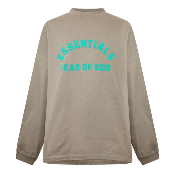フィアオブゴッド メンズ トップス プルオーバー Fear Of God Essentials Men\u0027s Long Sleeve T-Shirt Seal