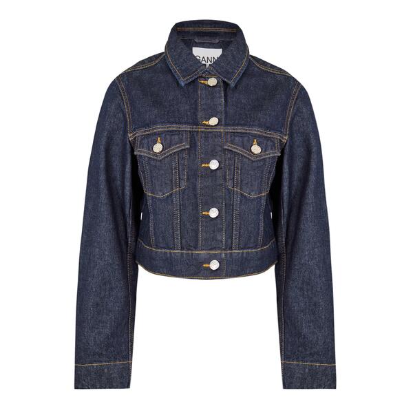 ガニー レディース アウター 上衣・上衣 ジーンズ Ganni Women\u0027s Denim Jacket Rinse ジーンズ レディースファッション-コート・ジャケット