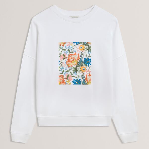 テッドベーカー レディース アウター パーカー・スウェット プルオーバー グラフィック Ted Baker Ted Baker Graphic Sweatshirt White 白いこと