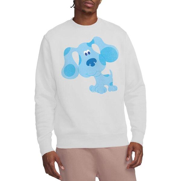 ニコロデオン メンズ アウター パーカー・スウェット シャツ Nickelodeon Blues Clues Blue Hug Crew Sweatshirt White ホワイト｜ReVida 店