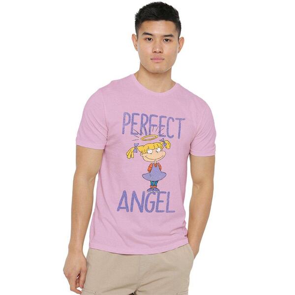 ニコロデオン メンズ トップス プルオーバー Nickelodeon Rugrats Angelica Perfect Angel T Shirt Pink サクラ色