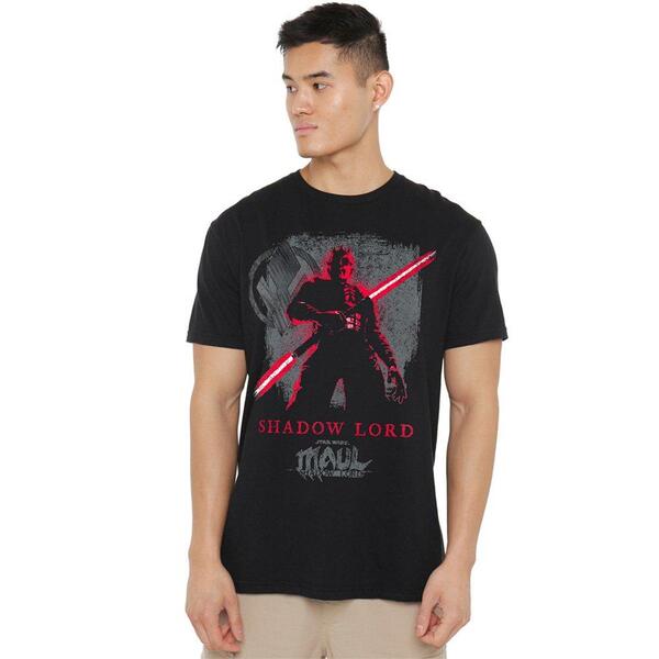 はやりっ児 ウォーズ メンズ トップス プルオーバー Star Wars Maul Shadow Lordark Side Sith T Shirt Black 黒いこと
