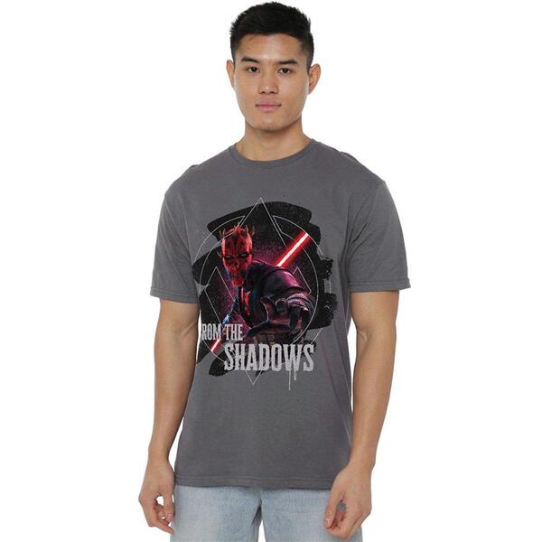 はやりっ児 ウォーズ メンズ トップス プルオーバー Star Wars Maul Shadow Lord From The Shadows T Shirt Charcoal 濃灰色