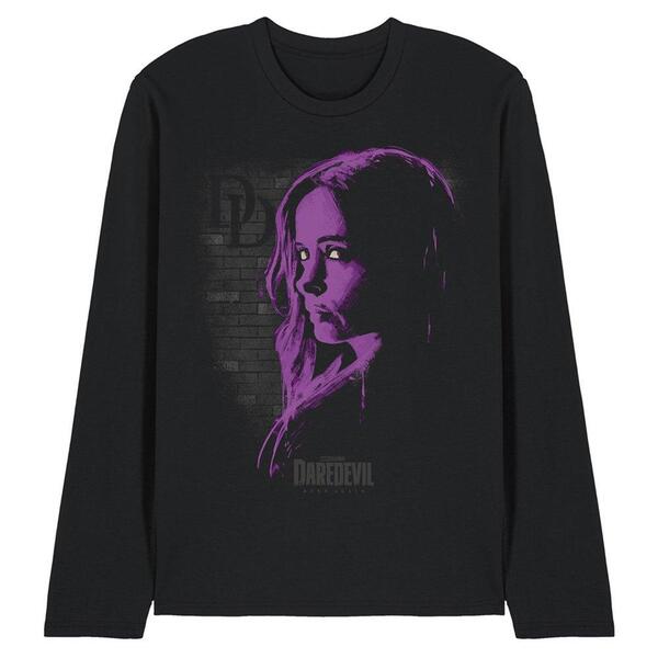 マーベル メンズ トップス プルオーバー Marvel Daredevil Jessica Jones Paint Long Sleeve T Shirt Black 黒いこと