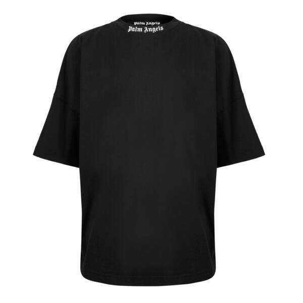 パーム・エンジェルス メンズ トップス プルオーバー Palm Angels Men\u0027s Oversized T-Shirt Black/White 白いこと