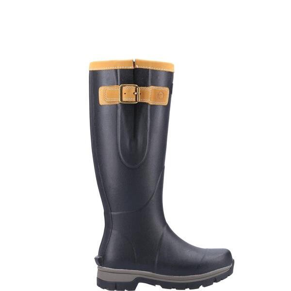 コッツウォルズ レディース シューズ ブーツ・レインブーツ Cotswold Stratus Wellington Boot Black 黒いこと
