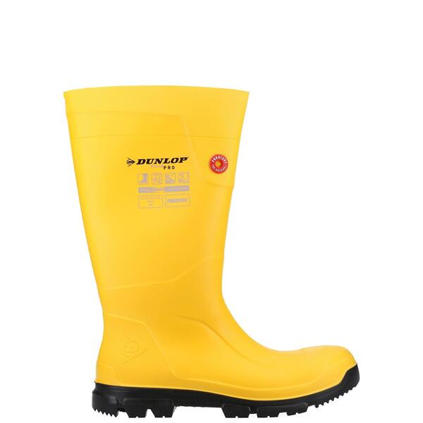ダンロップ メンズ シューズ ブーツ・レインブーツ Dunlopurofort FieldPRO Full Safety Wellington Yellow イエロー｜ReVida 店