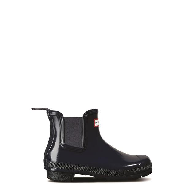 狩り人 レディース シューズ ブーツ・レインブーツ チェルシー Hunter Womens Original Chelsea Gloss Boot Navy 米国海軍