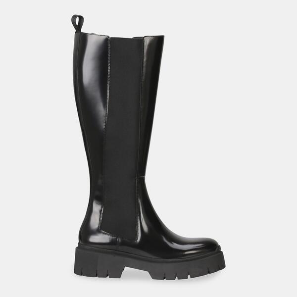 フューゴ レディース シューズ ブーツ・レインブーツ Hugo Knee High Boots Black 黒いこと