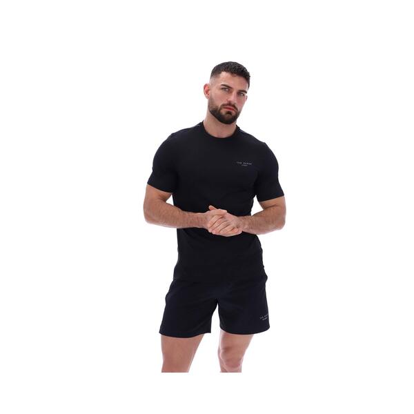 テッドベーカー メンズ トップス Tシャツ Ted Baker SAM Aeroflow Running T-Shirt Black ブラック|ReVida 店
