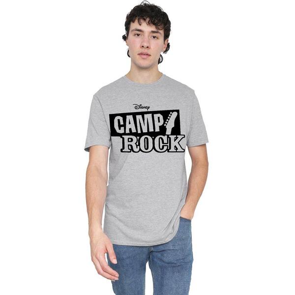 ウォルトディズニー メンズ トップス プルオーバー ロゴタイプ Disney Camp Rock Mono Logo T Shirt Grey Heather Light Grey 薄墨色
