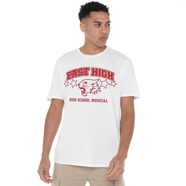 ウォルトディズニー メンズ トップス プルオーバー Disney High School Musical East High T Shirt White 白いこと