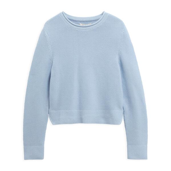 バブアー レディース アウター 編み物・ティーシャツ 労働者の一団のど首 Barbour Women\u0027s Crew Neck Jumper Celestial Blue 青碧