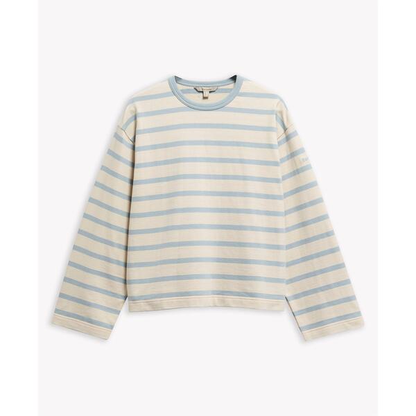 バブアー レディース アウター パーカー・スウェット シャツ Barbour Women's Crew Sweatshirt Ecru/Celestial エクリュ|ReVida 店