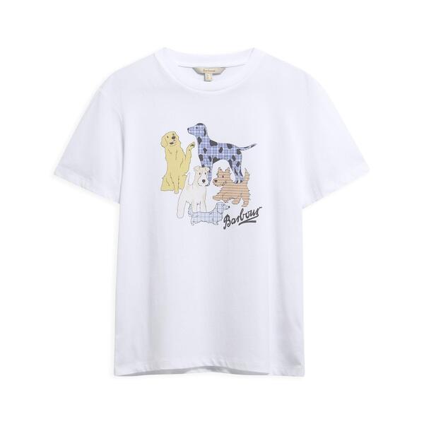 バブアー レディース トップス プルオーバー Barbour Women\u0027s T-Shirt White 白いこと