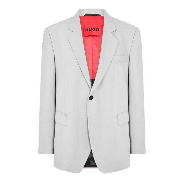 フューゴ メンズ アウター 上衣・上衣 スポーツジャケット Hugo Men\u0027s Karlo243X Blazer Lgt/Pastel Grey 薄墨色