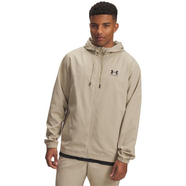 アンダーアーマー メンズ アウター 上衣・上衣 運動競技表現スタイル Under Armour Men\u0027sportstyle Wateresistant Wind Resistant Long Sleeve Windbreaker City Khaki カーキ