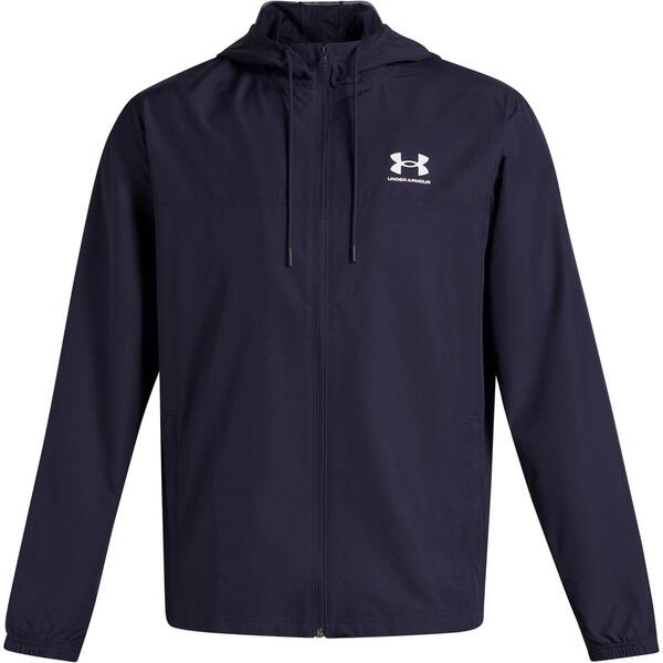 アンダーアーマー メンズ アウター 上衣・上衣 運動競技表現スタイル Under Armour Men\u0027sportstyle Wateresistant Wind Resistant Long Sleeve Windbreaker Navy 米国海軍