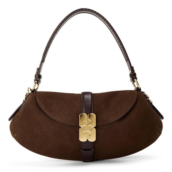 ガニー レディース 御徒面子 Ganni Women\u0027shoulder Bag Chicory Coffee 珈琲