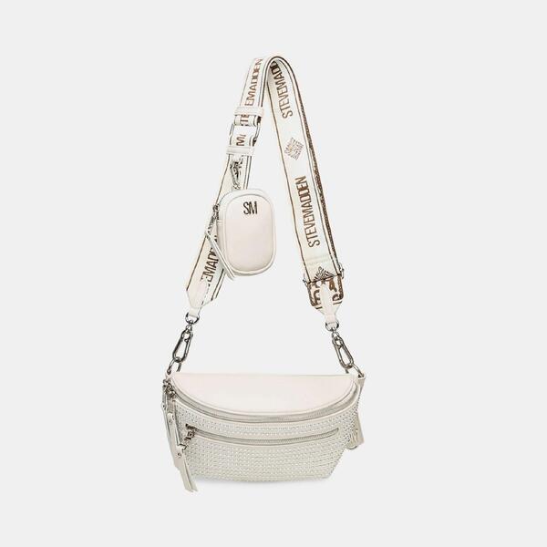 スティーブ マデン レディース 御徒面子 Steve Madden Bclarkes Bag Ld99 Bone/Silver しろがね色