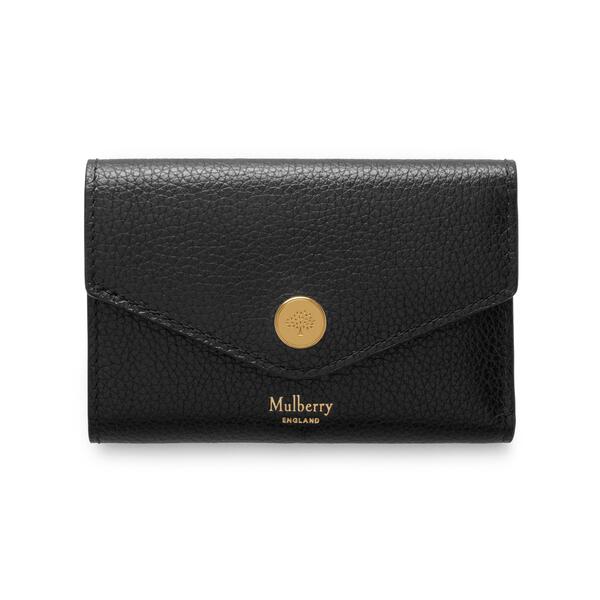 マルベリー レディース アクセサリー 財布 Mulberry Folded Multi-Card Wallet Black SCG* ブラック|ReVida 店