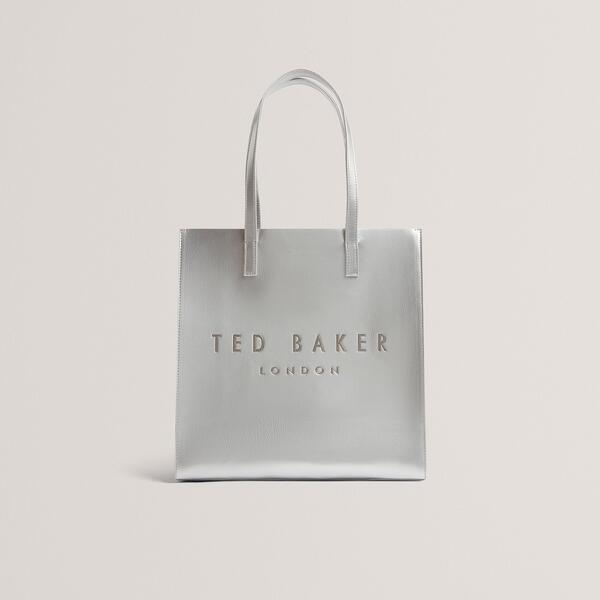 テッドベーカー レディース バッグ Ted Baker Ted Baker Crinkle Icon Tote Bag Silver シルバー|ReVida 店