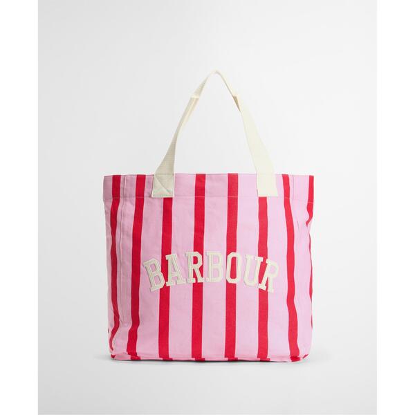 バブアー レディース 御徒面子 Barbour Womens Emily Stripe Tote Bag Cherry Blossom 縞模様
