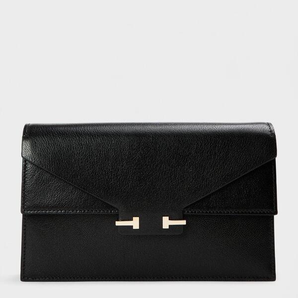 トム・ジェラルド・r・フォード レディース 御徒面子 ミニ Tom Ford TF Mini Cross Body Ld61 Black Leather 黒いこと
