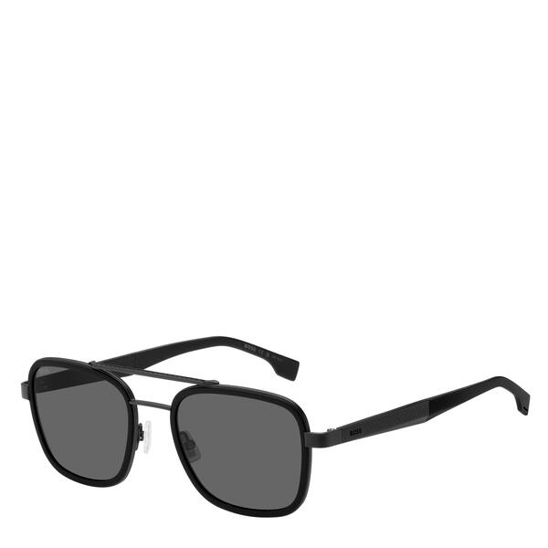 主任者 メンズ 佩び物 サングラス・アイウェア Boss Men\u0027s Double Bridge Round Sunglasses Matte Black 黒いこと