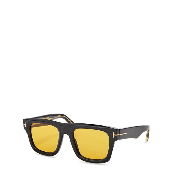 トム・ジェラルド・r・フォード メンズ 付属物 サングラス・アイウェア Tom Ford Men\u0027square Sunglasses Brown/Black 黒いこと
