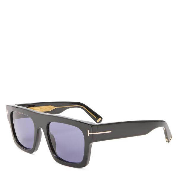 トム・ジェラルド・r・フォード メンズ 付属物 サングラス・アイウェア Tom Ford Mensquare Sunglasses Blue/Black 黒いこと