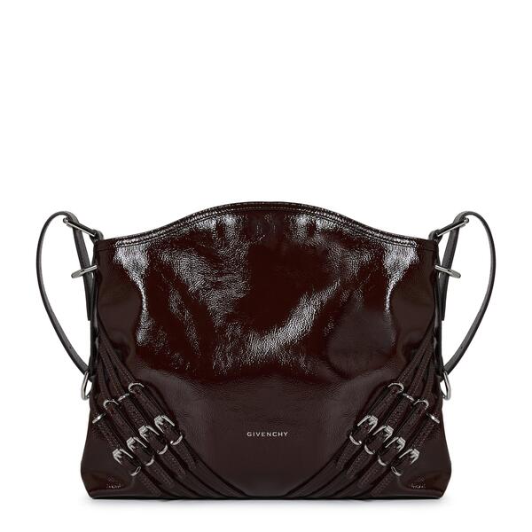 ジバンシー レディース バッグ GIVENCHY Women's Voyou Buckle Shoulder Bags Ebony Brown ブラウン｜ReVida 店