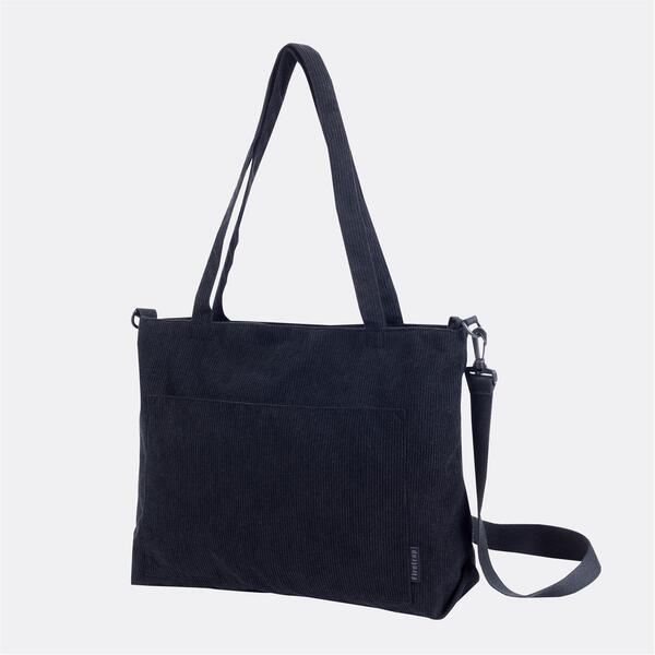 ファイヤートラップ レディース 御徒面子 コール天 Firetrap Corduroy Tote Bag Black 黒いこと