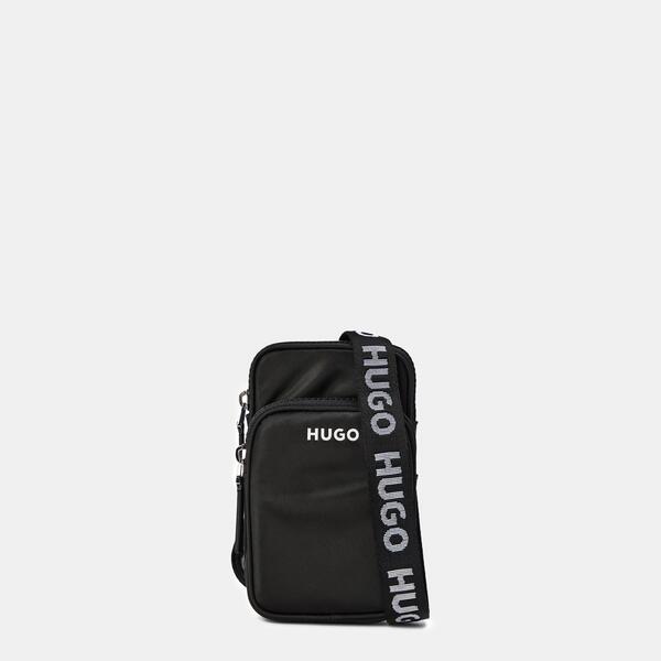 フューゴ レディース 御徒面子 Hugo Women\u0027s Crossbody Ziphone Bag Black 黒いこと