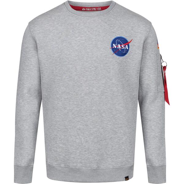 アルファインダストリーズ メンズ アウター パーカー・スウェット スウェーター Alpha Industriespace Shuttle Sweater 17 Grey Heather 薄墨色