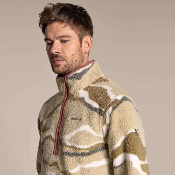 クラッグホッパーズ メンズ アウター パーカー・スウェット ハーフジップ フリース Craghoppers Rawthey Insulated Half Zip Borg Fleece Cardamonprt