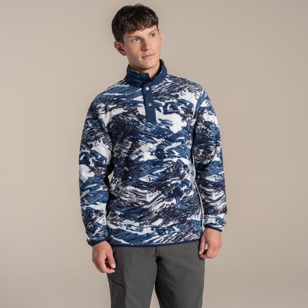 クラッグホッパーズ メンズ アウター パーカー・スウェット Craghoppers Dewlish IInsulated Overhead Top Ecru Print エクリュ｜ReVida 店