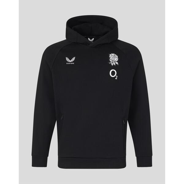 カストル メンズ アウター パーカー・スウェット フリース Castore Mens England Rugby 2026 Travel Adapt Fleece Hoodie Classic Black 黒いこと