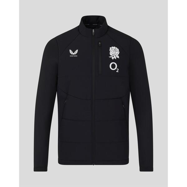 カストル メンズ アウター ジャケット・ブルゾン Castore Mens England Rugby 2026 Training Jacket Black/Persian ブラック｜ReVida 店