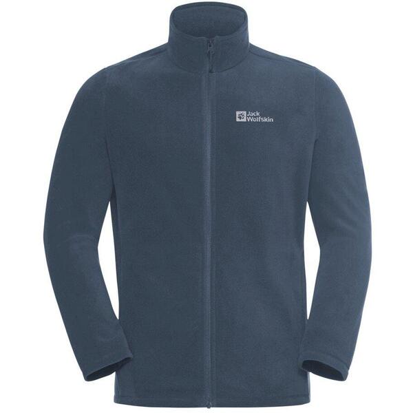 ジャックウルフスキン メンズ アウター パーカー・スウェット フリース Jack Wolfskin Men\u0027s JW Taunus Full-Zip Fleece Midnight Sky
