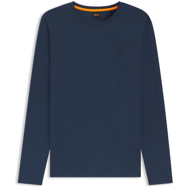 主任者 メンズ アウター パーカー・スウェット Boss Mens BOSS ORANGE Tacks Long Sleeve Top Blue 464 青碧